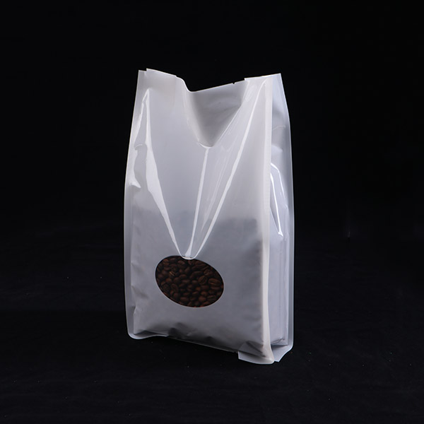 Customized Quad Seal Pouch With Transparent Window For Coffee Featured Image