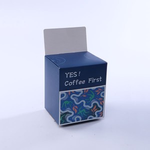 कॉफी के लिए अनुकूलित मुद्रण कार्डबोर्ड बॉक्स