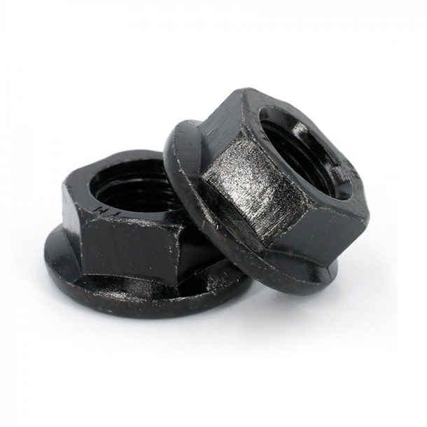 검은색 아연 도금 검은색 산화물 DIN 6923 볼트가 있는 육각 플랜지 너트