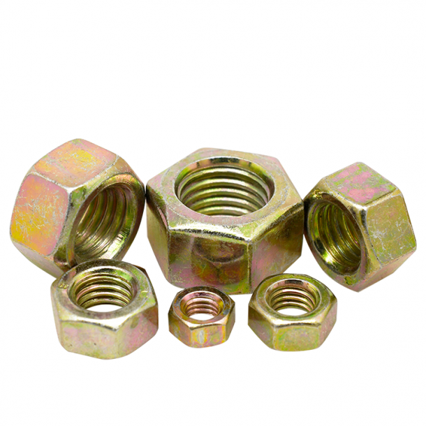 Agba Galvanized Yellow Zinc Plated DIN934 Hex Nut