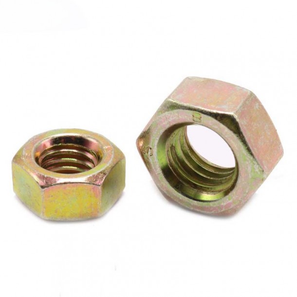 Agba Galvanized Yellow Zinc Plated DIN934 Hex Nut
