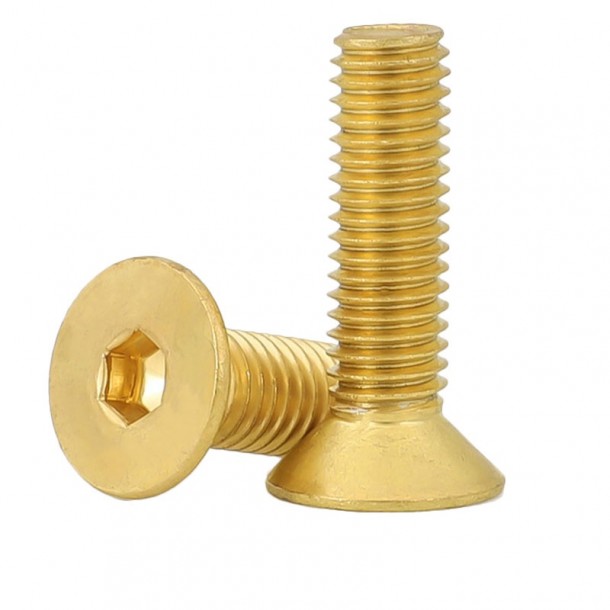 Արտադրող Direct Brass Copper DIN7991 CSK Flat Head Hex Socket Bolt Screw