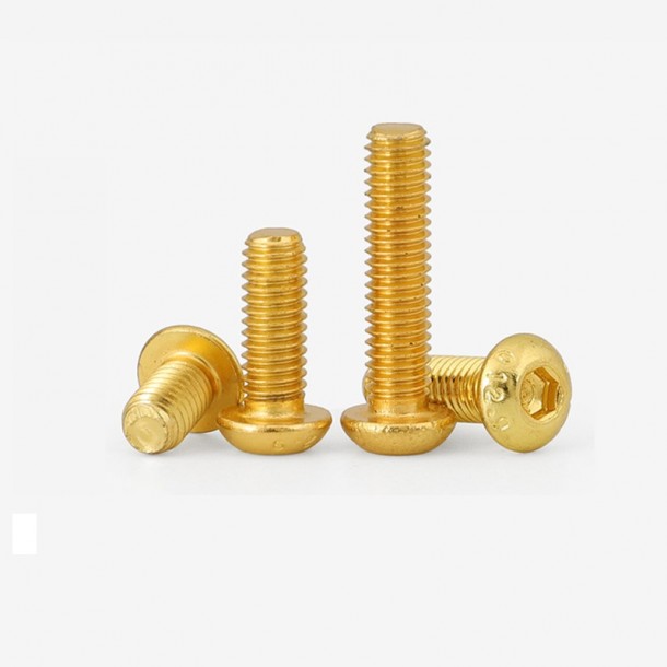 Copper Brass ISO7380 Hex Socket Button Head Security Cap Screw Bolt