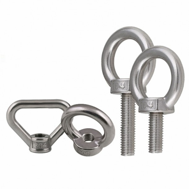 Stainless Steel A2 70 A4 80 DIN580 Triangle Ring Angkat Hook Bolts Panon