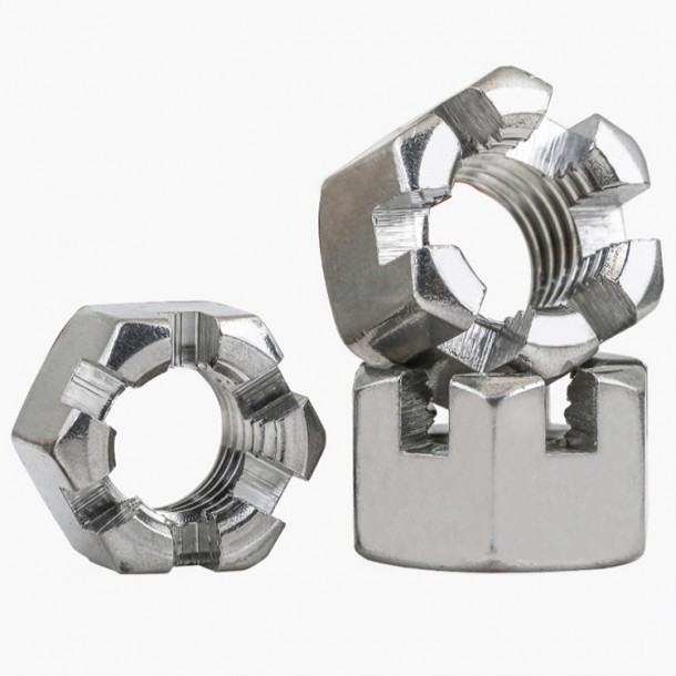 Stainless Steel A2 70 A4 80 Din935 Hex Slotted Ug Castle Nuts