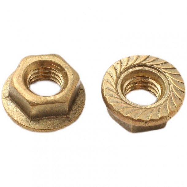 Copper Brass DIN 6923 Hex Flange Nut Ndi Bolt