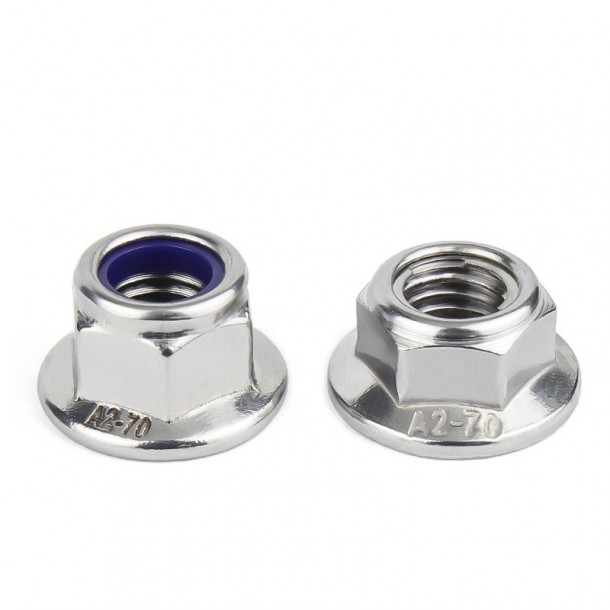 China Wholesale Hex Nut Manufacturers - Stainless Steel A2 A4 70 80 DIN1663 Hex Flange Nylock Nut Nylon Lock Nut – Yateng