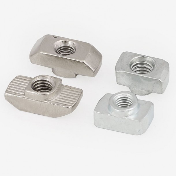 stainless / Karbon Steel Galvanized Bodas Séng Plated slaider T slot Nut T-nut