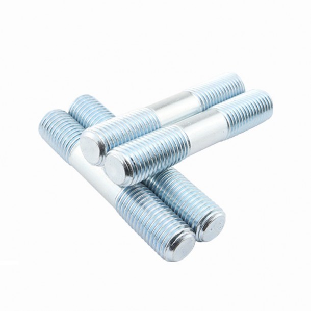 White Blue Galvanized sink Plated DIN938 Stud Bolts
