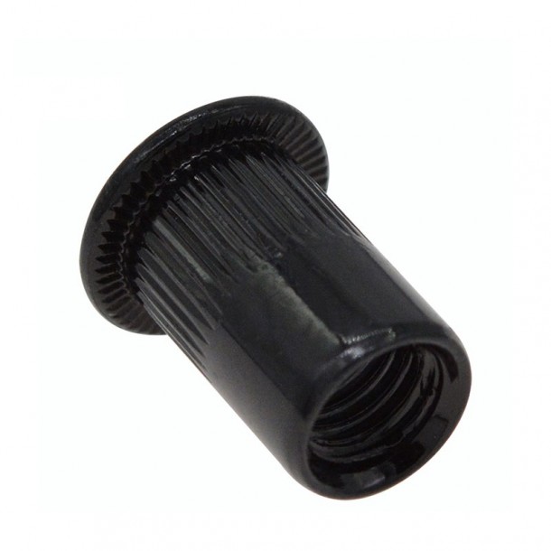 Blindniet-Nietmutter aus schwarzem Zink und schwarzem Oxid DIN7340