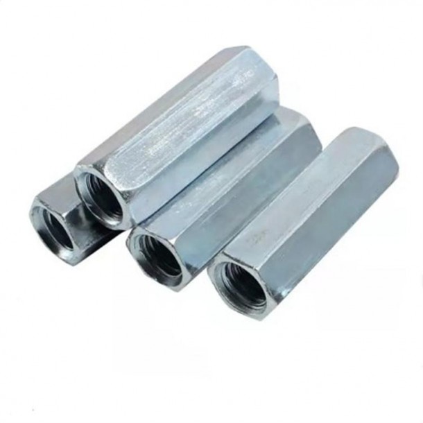 I-Galvanized White Blue Zinc Plated DIN6334 Hex Coupling Long Nut