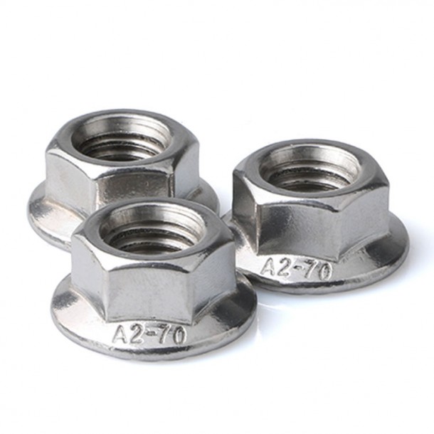 Stainless Steel A2 A4 70 80 DIN 6923 Hex Flange Nut With Bolt