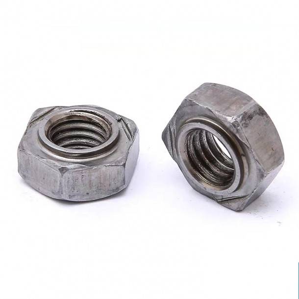 DIN 929 Carbon Steel / Stainless Steel Hexagon Weld Nuts