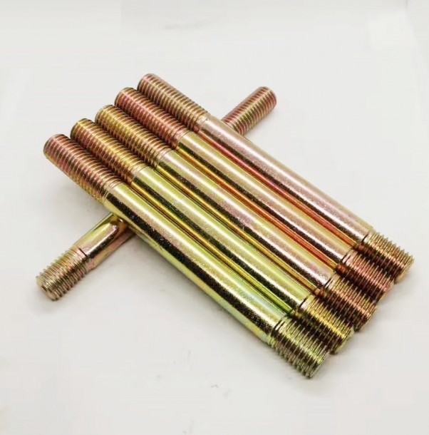 Color Galvanized Yellow Zinc Plated DIN938 Stud Bolts