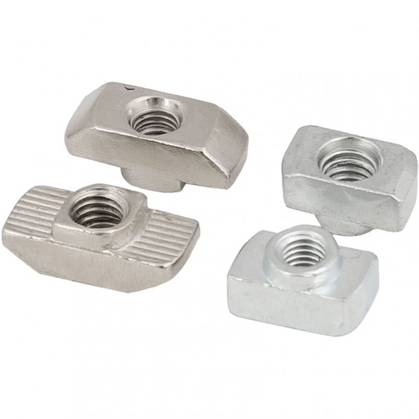 Stainless / Carbon Steel Galvanized Zinc Plated White Slider T Slot Nut T-nut