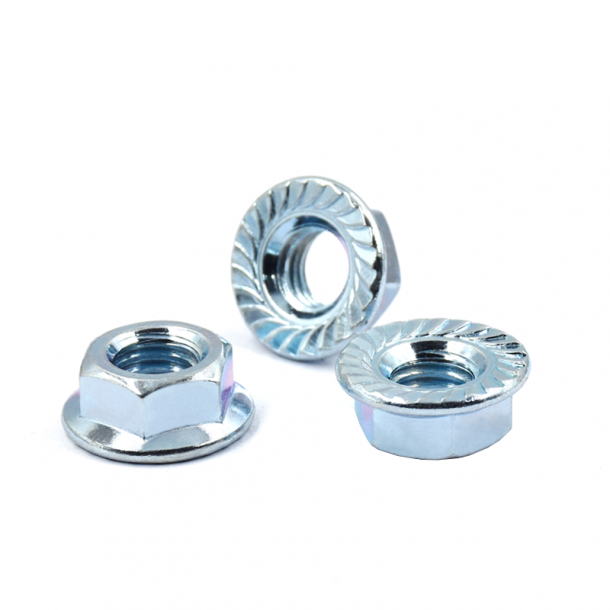 Galvanized White Blue Zinc Plated DIN 6923 Hex Flange Nut with Bolt