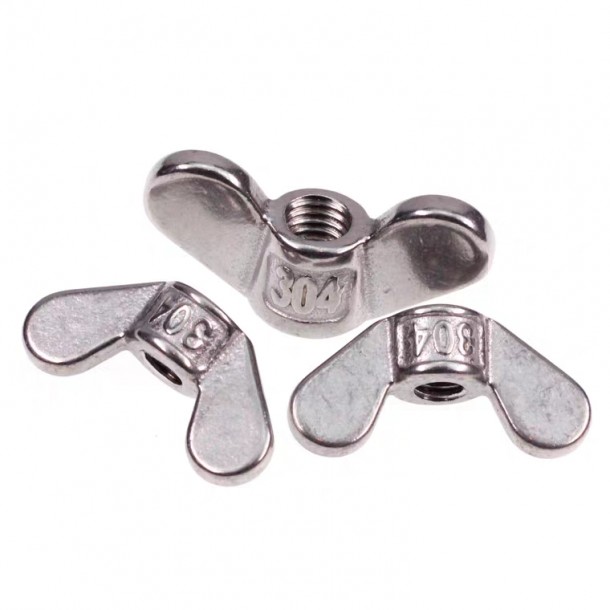 Carbon chalybe/Stainless steel Butterfly Nut