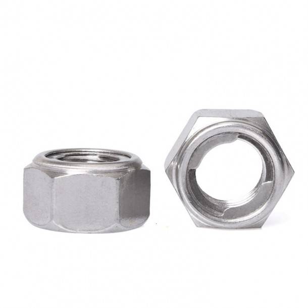 Stainless Steel Nylock Nut DIN 985