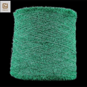 Customized Shinny Yarn Metallic Feather Fancy Yarn Para sa Knitting 1/69″ M Type 1/110″ MH Type 1/169″ AK Type