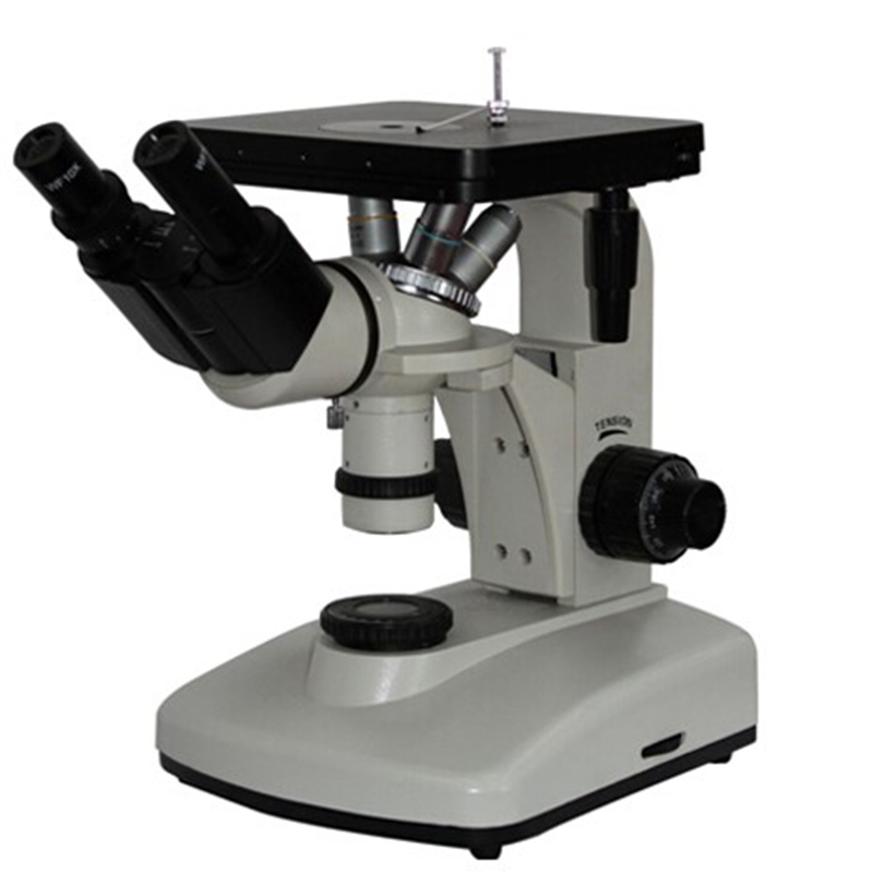 4XB กล้องสองตา Inverted Metallographic Microscope