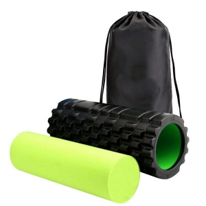 Factory Price Muscle massage Black 2 in 1 foam roller