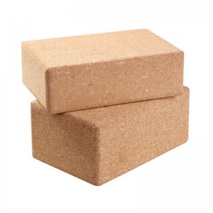Custom Package Waterproof Non slip Durable Eco Friendly Natural Cork Yoga Block