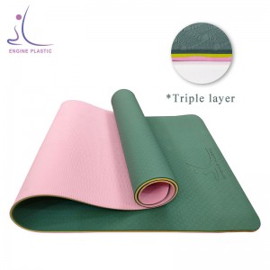 High Quality Thick TPE Three Colors Yoga Mats