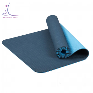 Wholesale High Quality custom Logo TPE Yoga Mat Double Layer