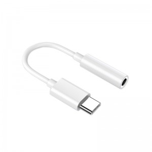 Type-C male to 3.5mm female digital audio adaptor cable