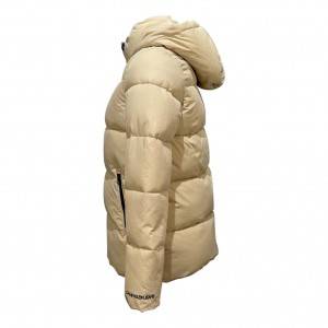 Kapucnis puffer steppelt dzseki női meleg kabát