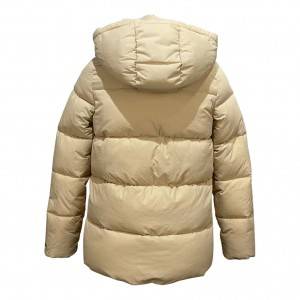 Hooded Puffer Quilted Jacket Women Warm Coat