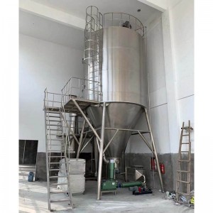 Herb extract spray dryer with air broom