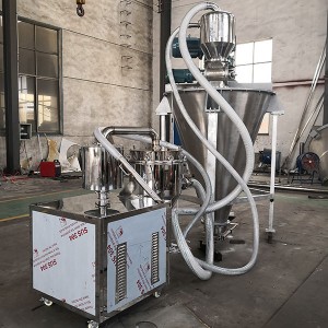 Double screw cone mixer for powder mixing