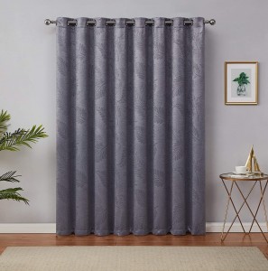 3D Embossed Room Darkening Thermal Insulated Drapes Extra Wide Curtain Panel  Ideal for Sliding and Patio Doors