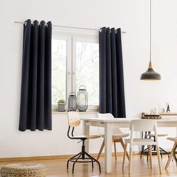 Luxury Window Treatment Decoration Blackout Curtains Soft Solid Thermal Insulated Energy Saving Curtain