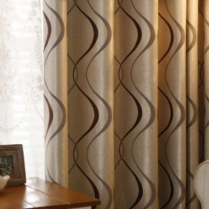 Wholesale Home Decoration Hotel Quality Living Room Bedroom UV Resistant Jacquard Curtain for Sale