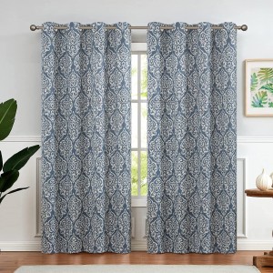 Dairui Textile Moderate Blackout Curtains Room Darkening Thermal Insulated Drapes  Grommet Top Bedroom Window Curtains