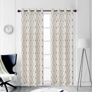 Dairui Textile Curtains for Living Room Thermal Insulated Light Flitering Room Darkening Curtains