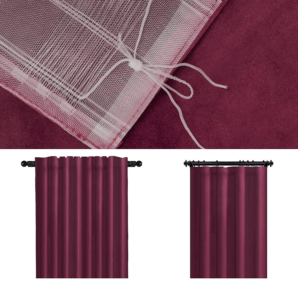 New Curtain Designs Living Room Polyester Solid Super Soft Velvet Blackout Window Curtain for Home Furnishing