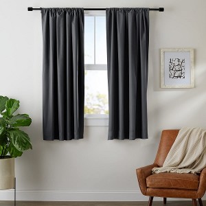 Modern Decorative Christmas Office Rod Pocket Window Curtain Cloth 100% Blackout