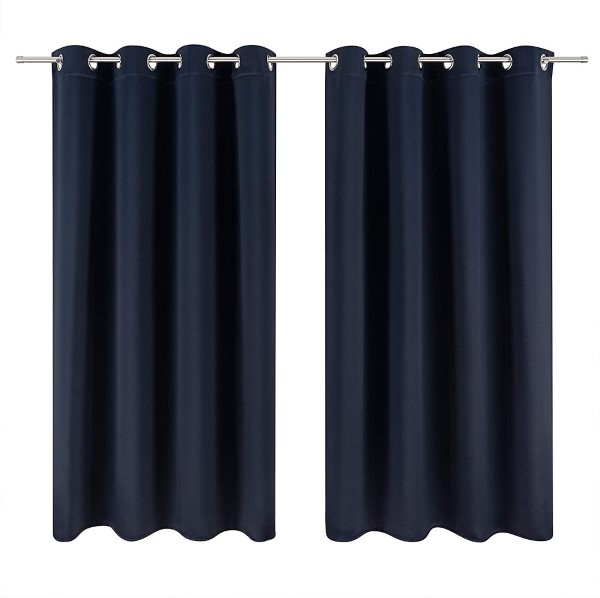 Luxury Window Treatment Decoration Blackout Curtains Soft Solid Thermal Insulated Energy Saving Curtain