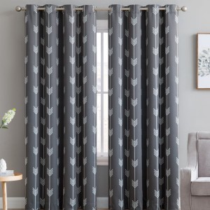 Modern Unique Curtain Design Wholesale Light Blocking Grommet Curtains and Drapes for Bedroom