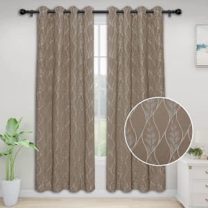 China Factory Supply Custom 100% Polyester Hotel Jacquard Black Out Blackout Curtain For Living Room Bedroom
