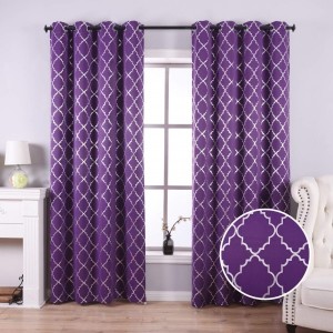 Dairui Textile Blackout Curtains for Bedroom Solid Thermal Insulated with Grommet Noise Reduction Window Drapes