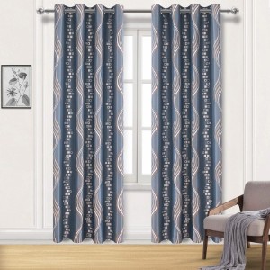 Dairui Home Decoration Polyester Fabric Curtain Textile Hotel Dining Room Stripe Window Curtain