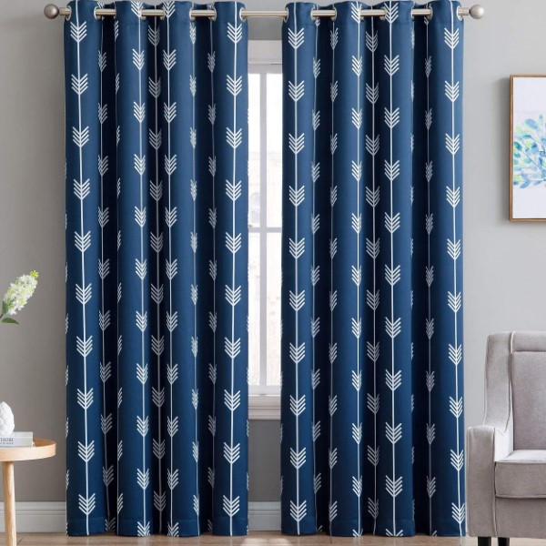 Wholesale Custom Made Soundproof UV Resistant Triple Layer Long Length Polyester Window Curtain