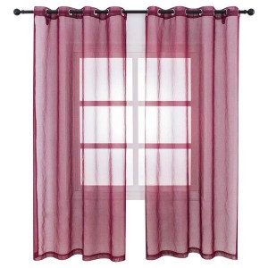 Dairui Textile Fashion Luxury Curtains Semi Sheer Curtains 84 Inch Length Window Curtain with Grommet