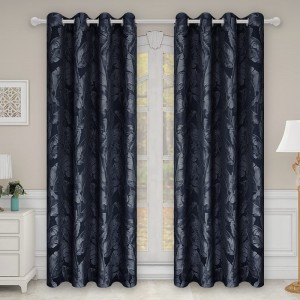 Dairui Textile Window Curtain Living Room Blackout Jacquard Curtain Double Layer Blackout Curtains for Bedroom