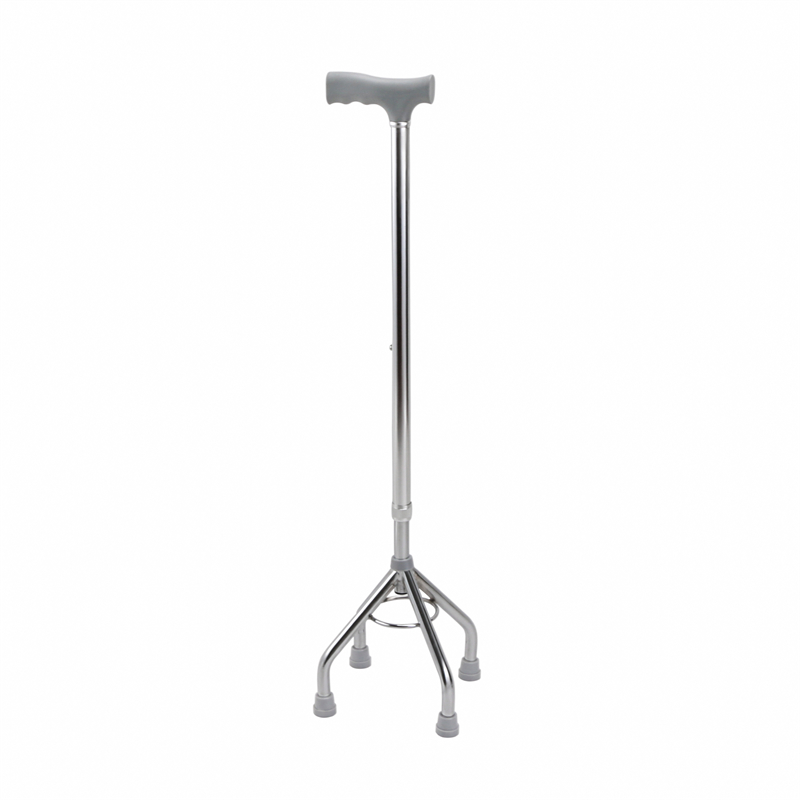 Adijositabulu Medical Crutches pẹlu Mẹrin-ẹsẹ Support