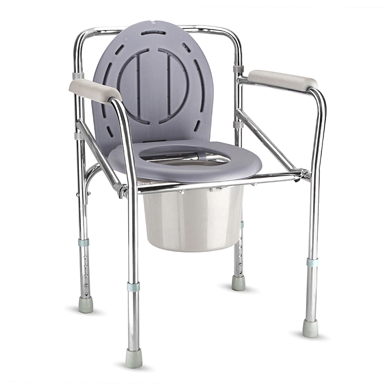 Cadeira de inodoro plegable 3 en 1 versátil para anciáns, mulleres embarazadas e coidados postoperatorios